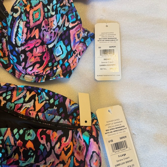 Sunsets Colorful Patterned Bikini Set - Picture 4 of 4